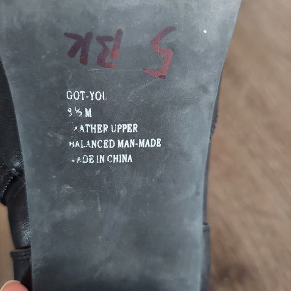 Steve Madden Got You Vintage Black Leather Mid-Calf Boots Sz 7.5 - Picture 11 of 14